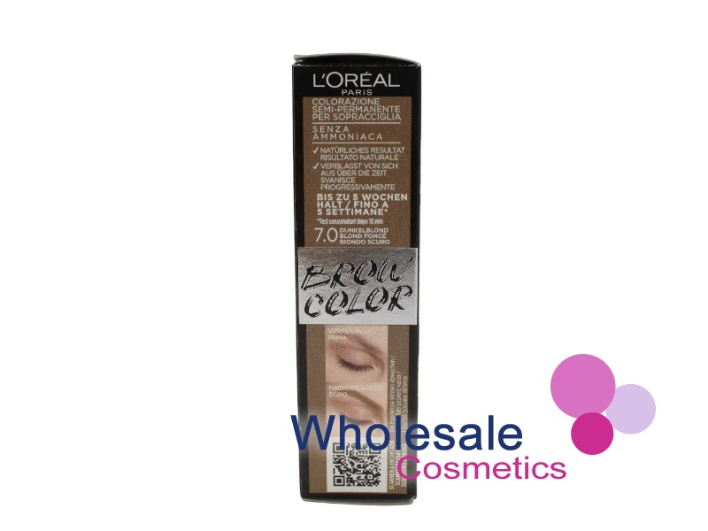 6 x L'Oreal Brow Color Eyebrow Tint - 7.0 DARK BLONDE